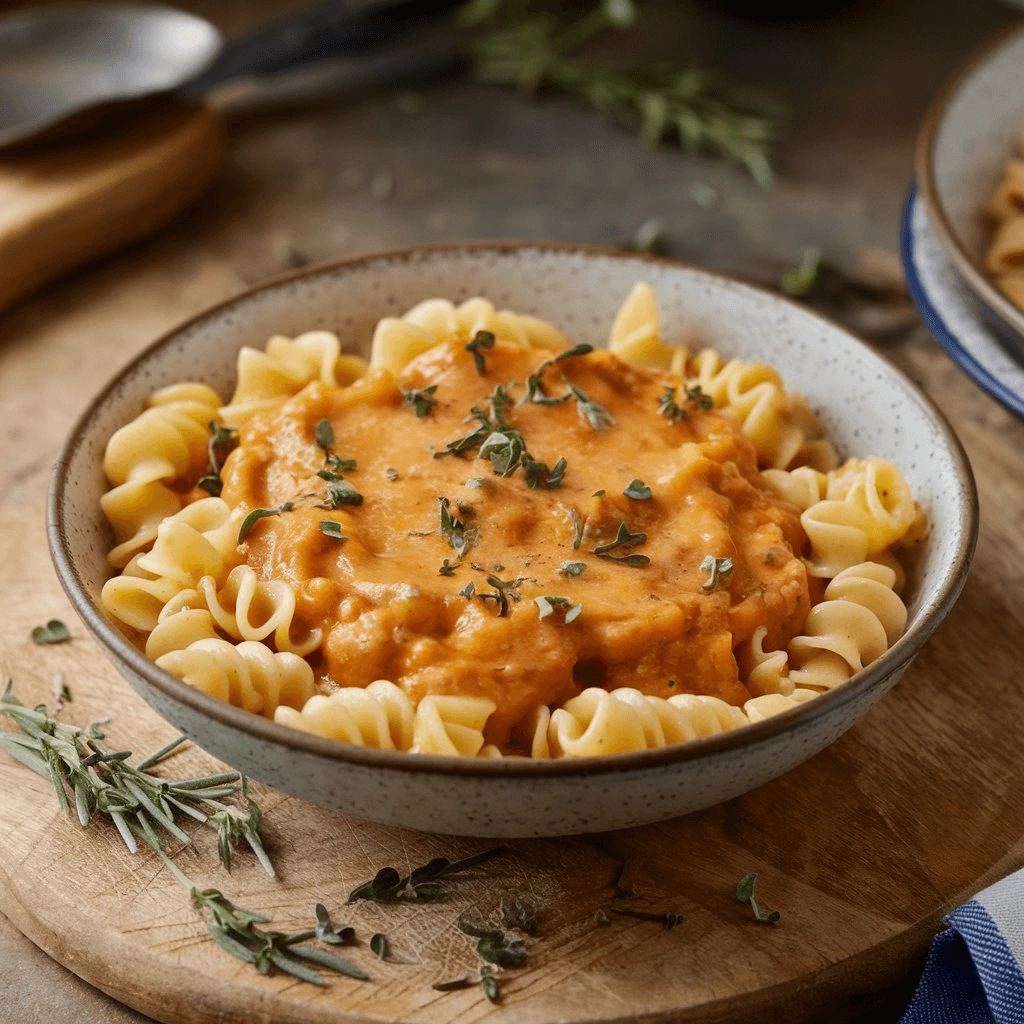 Delicious Ditalini Pasta in Tomato Sauce with Fresh Herbs