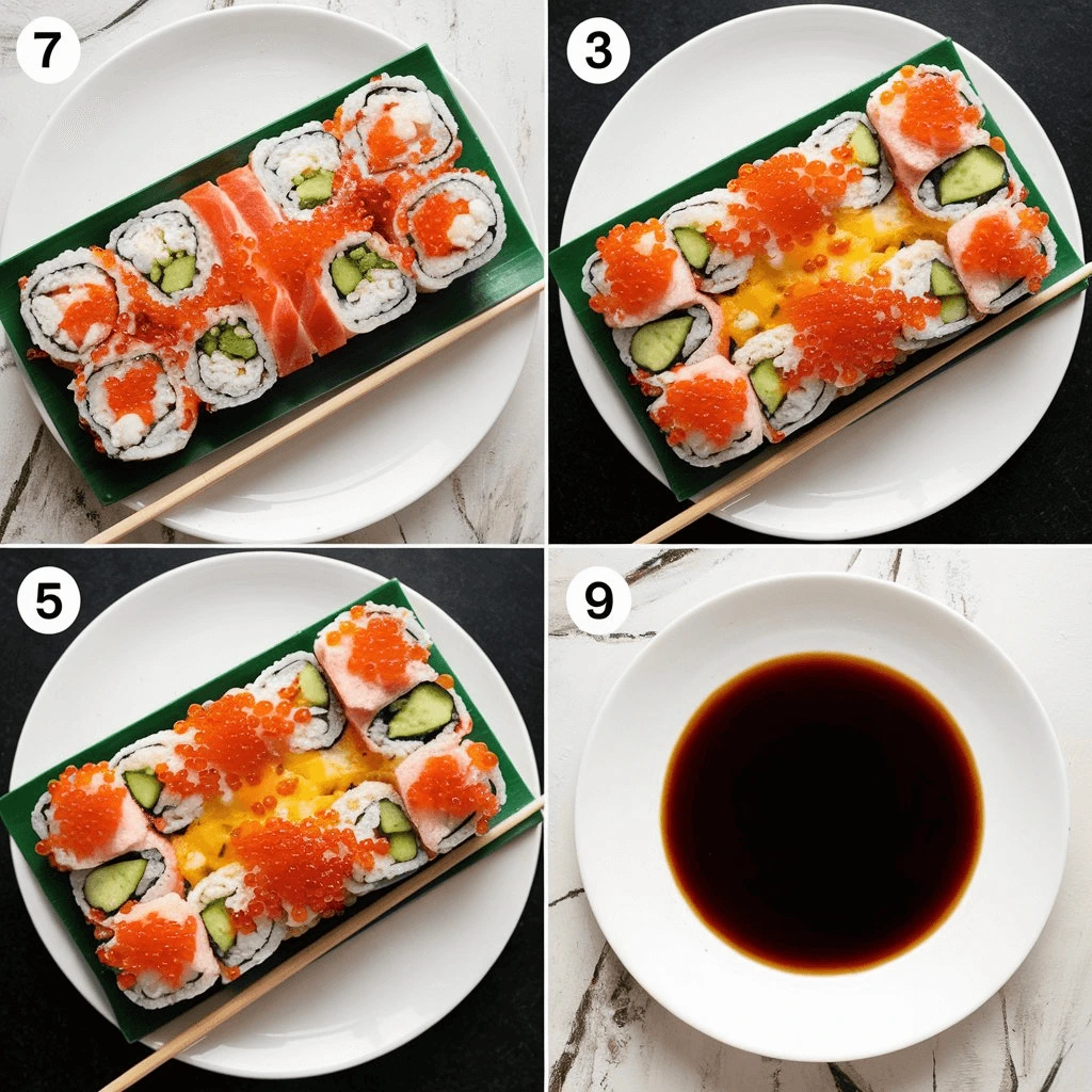 Homemade Sushi Bake Recipe with Fresh Seafood and Toppings